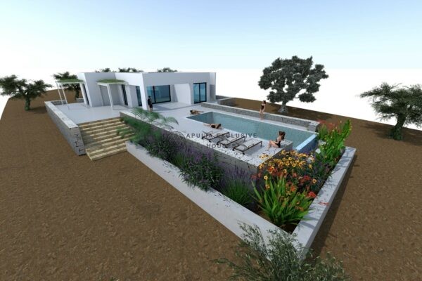 APPROVED PROJECT WITH SEA VIEW POOL – Carovigno